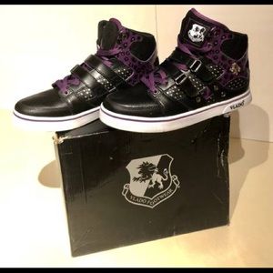 Vlado Women's Black & Purple High Top Sneakers